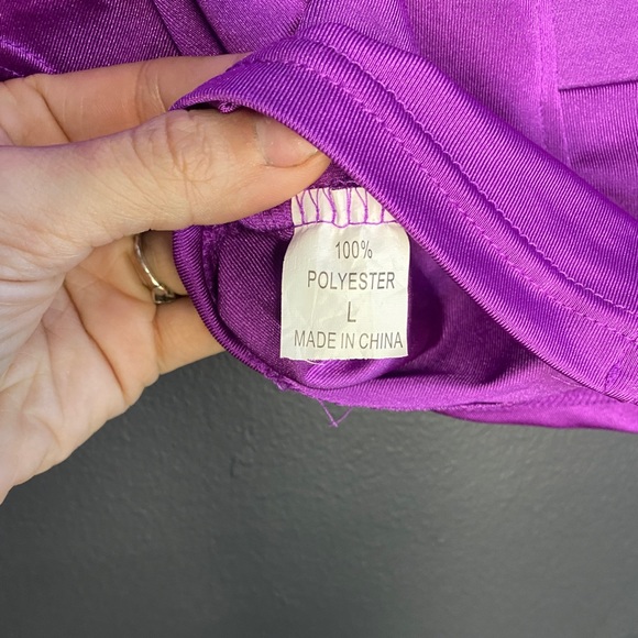 Cutout Front Crop Top Us Women’s S Purple Unbranded - Picture 4 of 4